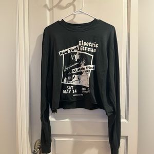 Brandy Melville Black Electric Circus Long Sleeve